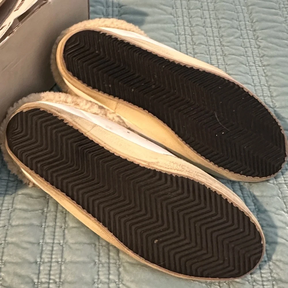 Golden Goose Super-Star Sabot white leather and shearling lining - Picture 9 of 11